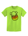 Cute Girl Child Candy Corn Family Halloween Childrens T-Shirt-Childrens T-Shirt-TooLoud-Lime-Green-X-Small-Davson Sales