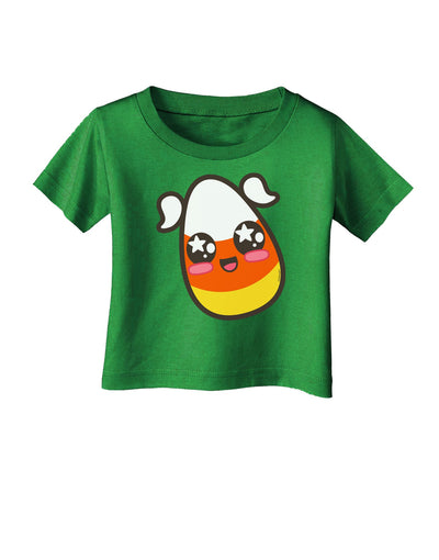 Cute Girl Child Candy Corn Family Halloween Infant T-Shirt Dark-Infant T-Shirt-TooLoud-Clover-Green-06-Months-Davson Sales