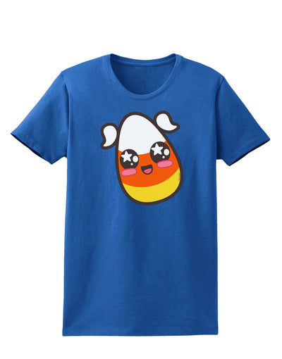 Cute Girl Child Candy Corn Family Halloween Womens Dark T-Shirt-TooLoud-Royal-Blue-X-Small-Davson Sales