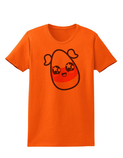 Cute Girl Child Candy Corn Family Halloween Womens T-Shirt-Womens T-Shirt-TooLoud-Orange-X-Small-Davson Sales