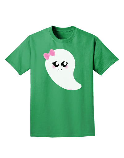 Cute Girl Ghost Halloween Adult Dark T-Shirt-Mens T-Shirt-TooLoud-Kelly-Green-Small-Davson Sales