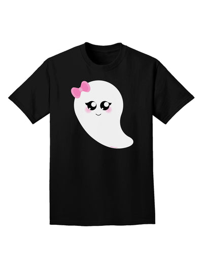 Cute Girl Ghost Halloween Adult Dark T-Shirt-Mens T-Shirt-TooLoud-Black-Small-Davson Sales