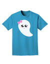 Cute Girl Ghost Halloween Adult Dark T-Shirt-Mens T-Shirt-TooLoud-Turquoise-Small-Davson Sales