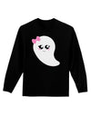 Cute Girl Ghost Halloween Adult Long Sleeve Dark T-Shirt-TooLoud-Black-Small-Davson Sales