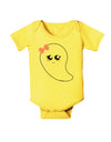 Cute Girl Ghost Halloween Baby Romper Bodysuit-Baby Romper-TooLoud-Yellow-06-Months-Davson Sales