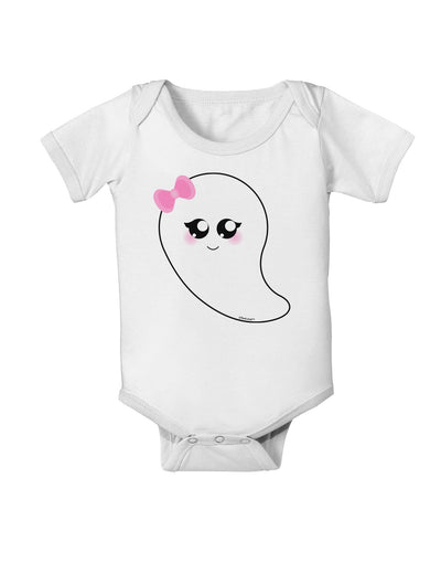 Cute Girl Ghost Halloween Baby Romper Bodysuit-Baby Romper-TooLoud-White-06-Months-Davson Sales