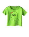 Cute Girl Ghost Halloween Infant T-Shirt-Infant T-Shirt-TooLoud-Lime-Green-06-Months-Davson Sales