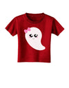 Cute Girl Ghost Halloween Toddler T-Shirt Dark-Toddler T-Shirt-TooLoud-Clover-Green-2T-Davson Sales