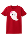 Cute Girl Ghost Halloween Womens Dark T-Shirt-TooLoud-Red-X-Small-Davson Sales