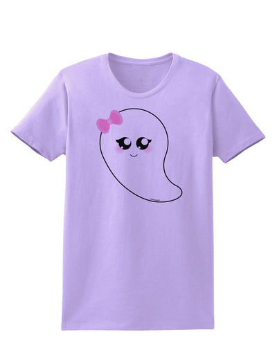 Cute Girl Ghost Halloween Womens T-Shirt-Womens T-Shirt-TooLoud-Lavender-X-Small-Davson Sales