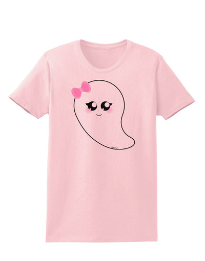 Cute Girl Ghost Halloween Womens T-Shirt-Womens T-Shirt-TooLoud-PalePink-X-Small-Davson Sales