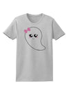 Cute Girl Ghost Halloween Womens T-Shirt-Womens T-Shirt-TooLoud-AshGray-X-Small-Davson Sales