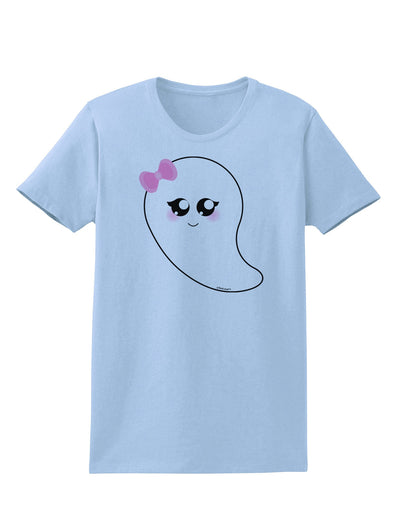 Cute Girl Ghost Halloween Womens T-Shirt-Womens T-Shirt-TooLoud-Light-Blue-X-Small-Davson Sales