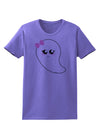 Cute Girl Ghost Halloween Womens T-Shirt-Womens T-Shirt-TooLoud-Violet-X-Small-Davson Sales