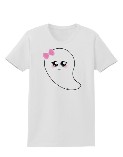 Cute Girl Ghost Halloween Womens T-Shirt-Womens T-Shirt-TooLoud-White-X-Small-Davson Sales