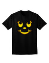 Cute Girl Jack O Lantern Pumpkin Face Adult Dark V-Neck T-Shirt-Mens V-Neck T-Shirt-TooLoud-Black-Small-Davson Sales