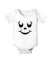 Cute Girl Jack O Lantern Pumpkin Face Baby Romper Bodysuit-Baby Romper-TooLoud-White-06-Months-Davson Sales