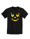 Cute Girl Jack O Lantern Pumpkin Face Childrens Dark T-Shirt-Childrens T-Shirt-TooLoud-Black-X-Small-Davson Sales