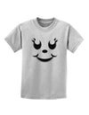 Cute Girl Jack O Lantern Pumpkin Face Childrens T-Shirt-Childrens T-Shirt-TooLoud-AshGray-X-Small-Davson Sales