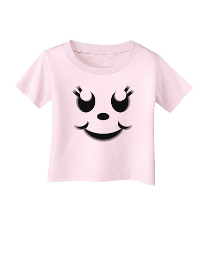 Cute Girl Jack O Lantern Pumpkin Face Infant T-Shirt-Infant T-Shirt-TooLoud-Light-Pink-06-Months-Davson Sales