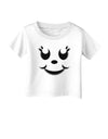 Cute Girl Jack O Lantern Pumpkin Face Infant T-Shirt-Infant T-Shirt-TooLoud-White-06-Months-Davson Sales