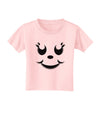 Cute Girl Jack O Lantern Pumpkin Face Toddler T-Shirt-Toddler T-Shirt-TooLoud-Light-Pink-2T-Davson Sales