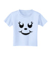 Cute Girl Jack O Lantern Pumpkin Face Toddler T-Shirt-Toddler T-Shirt-TooLoud-Light-Blue-2T-Davson Sales