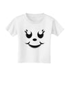 Cute Girl Jack O Lantern Pumpkin Face Toddler T-Shirt-Toddler T-Shirt-TooLoud-White-2T-Davson Sales