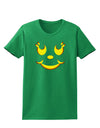 Cute Girl Jack O Lantern Pumpkin Face Womens Dark T-Shirt-TooLoud-Kelly-Green-X-Small-Davson Sales