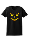 Cute Girl Jack O Lantern Pumpkin Face Womens Dark T-Shirt-TooLoud-Black-X-Small-Davson Sales