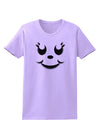 Cute Girl Jack O Lantern Pumpkin Face Womens T-Shirt-Womens T-Shirt-TooLoud-Lavender-X-Small-Davson Sales