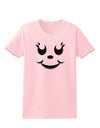 Cute Girl Jack O Lantern Pumpkin Face Womens T-Shirt-Womens T-Shirt-TooLoud-PalePink-X-Small-Davson Sales