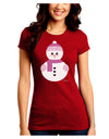 Cute Girl Snowman - Christmas Juniors Crew Dark T-Shirt by TooLoud-T-Shirts Juniors Tops-TooLoud-Red-Juniors Fitted Small-Davson Sales