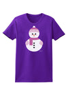 Cute Girl Snowman - Christmas Womens Dark T-Shirt by TooLoud-Womens T-Shirt-TooLoud-Purple-X-Small-Davson Sales