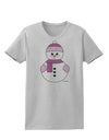 Cute Girl Snowman - Christmas Womens T-Shirt by TooLoud-Womens T-Shirt-TooLoud-AshGray-X-Small-Davson Sales