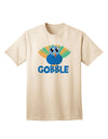 Cute Gobble Turkey Blue Adult T-Shirt-Mens T-Shirt-TooLoud-Natural-Small-Davson Sales