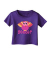 Cute Gobble Turkey Pink Infant T-Shirt Dark-Infant T-Shirt-TooLoud-Purple-06-Months-Davson Sales