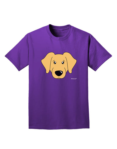 Cute Golden Retriever Dog Adult Dark T-Shirt by TooLoud-Mens T-Shirt-TooLoud-Purple-Small-Davson Sales