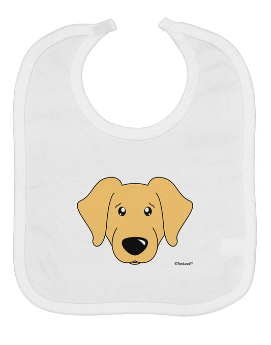 Cute Golden Retriever Dog Baby Bib by TooLoud