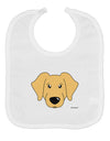 Cute Golden Retriever Dog Baby Bib by TooLoud