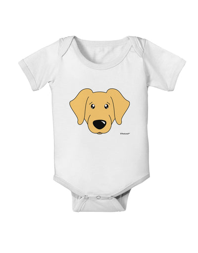 Cute Golden Retriever Dog Baby Romper Bodysuit by TooLoud-Baby Romper-TooLoud-White-06-Months-Davson Sales