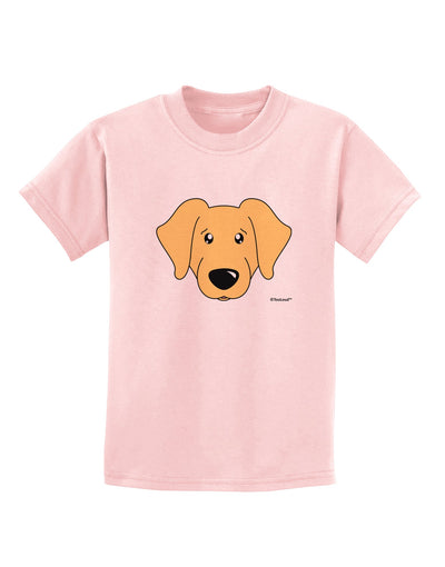 Cute Golden Retriever Dog Childrens T-Shirt by TooLoud-Childrens T-Shirt-TooLoud-PalePink-X-Small-Davson Sales