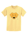 Cute Golden Retriever Dog Childrens T-Shirt by TooLoud-Childrens T-Shirt-TooLoud-Daffodil-Yellow-X-Small-Davson Sales