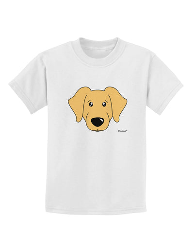 Cute Golden Retriever Dog Childrens T-Shirt by TooLoud-Childrens T-Shirt-TooLoud-White-X-Small-Davson Sales