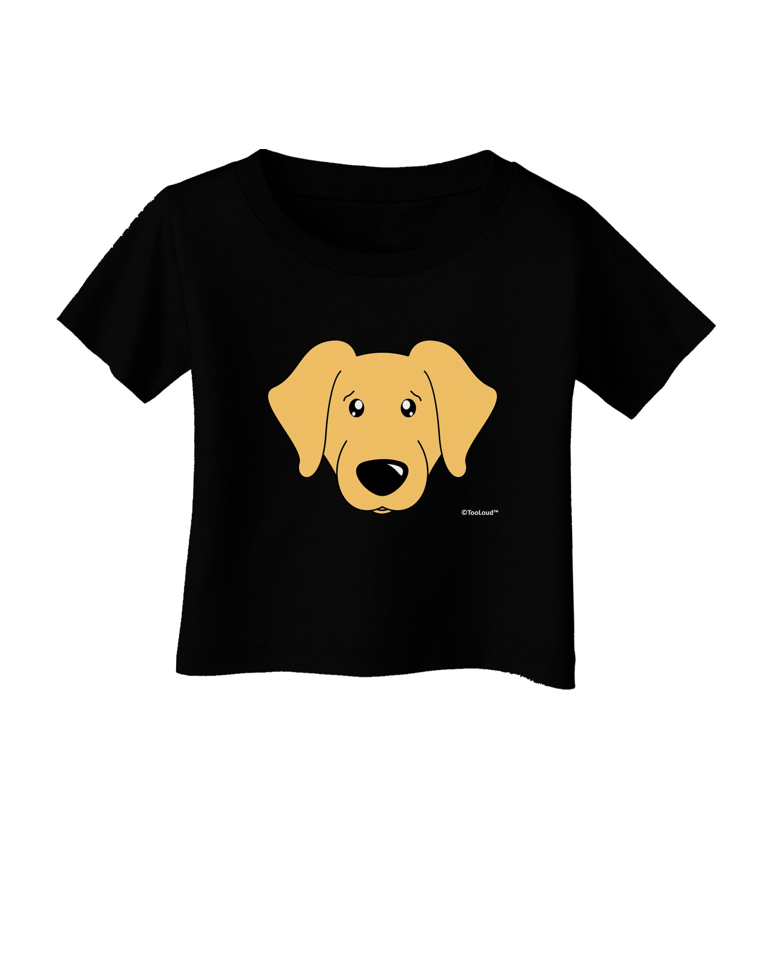 Cute Golden Retriever Dog Infant T-Shirt Dark by TooLoud-Infant T-Shirt-TooLoud-Black-06-Months-Davson Sales