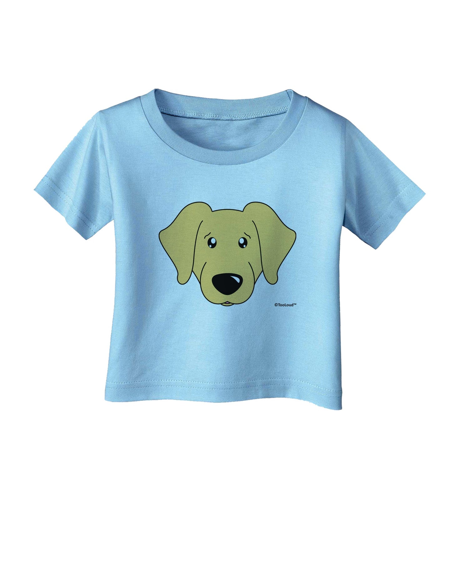 Cute Golden Retriever Dog Infant T-Shirt by TooLoud-Infant T-Shirt-TooLoud-Aquatic-Blue-06-Months-Davson Sales