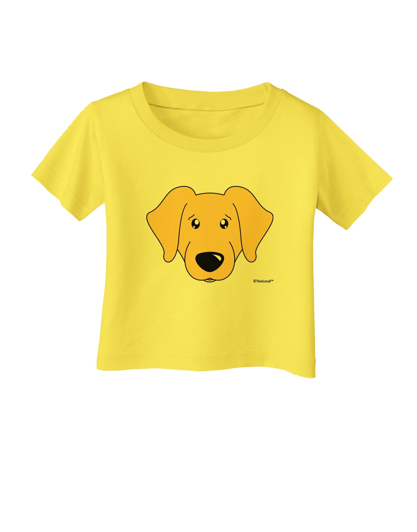 Cute Golden Retriever Dog Infant T-Shirt by TooLoud-Infant T-Shirt-TooLoud-Yellow-06-Months-Davson Sales