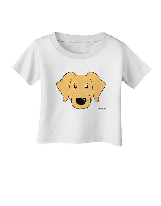 Cute Golden Retriever Dog Infant T-Shirt by TooLoud-Infant T-Shirt-TooLoud-White-06-Months-Davson Sales