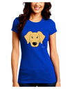 Cute Golden Retriever Dog Juniors Crew Dark T-Shirt by TooLoud-T-Shirts Juniors Tops-TooLoud-Royal-Blue-Juniors Fitted Small-Davson Sales