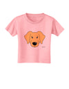 Cute Golden Retriever Dog Toddler T-Shirt by TooLoud-Toddler T-Shirt-TooLoud-Candy-Pink-2T-Davson Sales